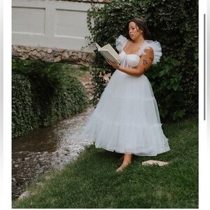 Ava gowns white tulle dress